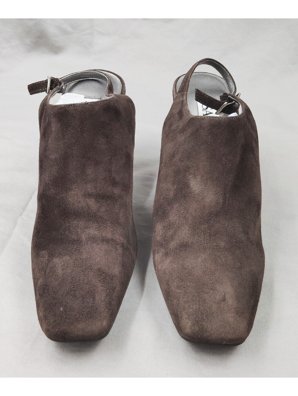 Sam & Libby Allure 354618 Womens 7M Brown Suede Leather Slingback Heels Shoes